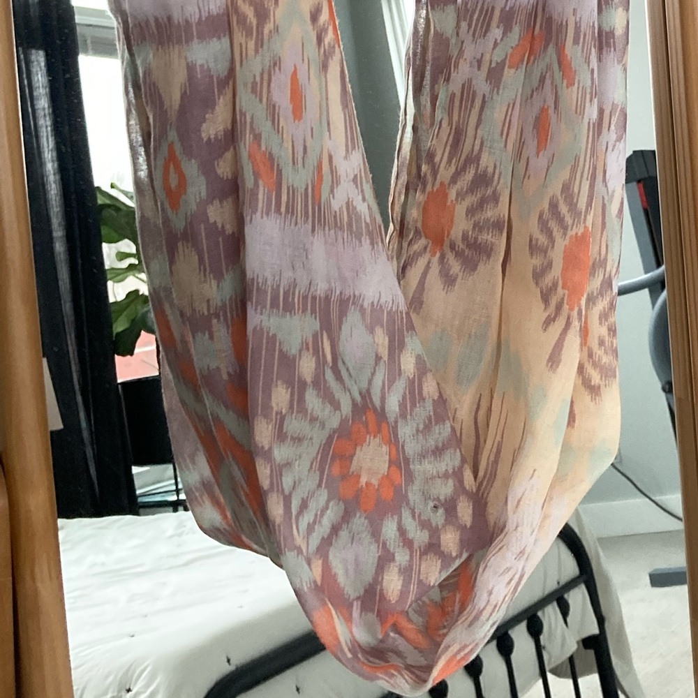 Francesca’s multicolored oversized infinity scarf